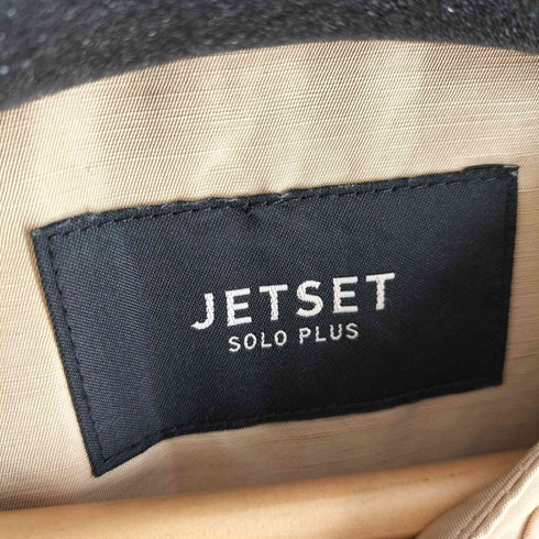 JET SET SOLO PLUS エステルリネン ノーカラーコート レディース 38