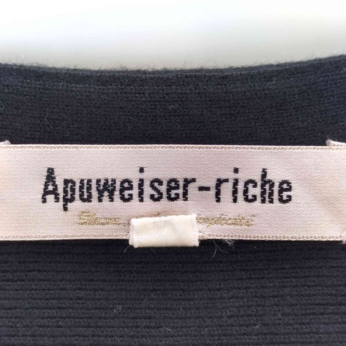 アプワイザーリッシェ Apuweiser riche シャーリングティアードニットミニワンピース レディース JPN:1