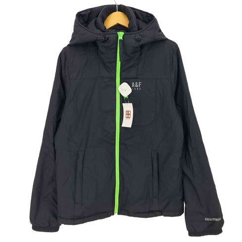 アバクロンビーアンドフィッチ Abercrombie & Fitch ネオンジップ フーディ中綿ジャケット メンズ import:M