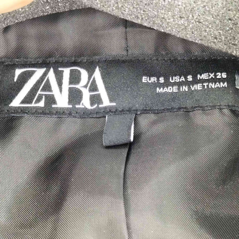 ザラ ZARA ツイード テーラードジャケット レディース US S