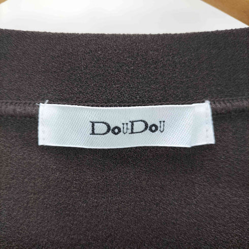 ドゥドゥ DouDou ジョーゼットショート丈ブラウス レディース FREE
