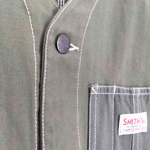 スミス SMITH’S 別注 ヘリンボーン カバーオール ジャケット メンズ import:L