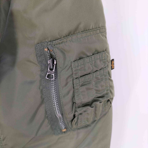 アルファインダストリーズ ALPHA INDUSTRIES バックロゴ リバーシブル MA-1 MA1 フライトジャケット メンズ import:L