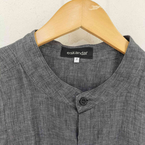 eskandar MADE IN ENGLAND リネンプルオーバーシャツ チュニックシャツ メンズ 2