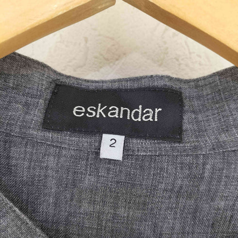 eskandar MADE IN ENGLAND リネンプルオーバーシャツ チュニックシャツ メンズ 2
