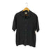 vintage silk ハニカム シルク オープンカラー S/S シャツ メンズ import:XL
