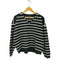 ユニクロシー UNIQLO:C ボーダーVネックショートセーター レディース JPN:XL