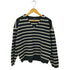 ユニクロシー UNIQLO:C ボーダーVネックショートセーター レディース JPN:XL