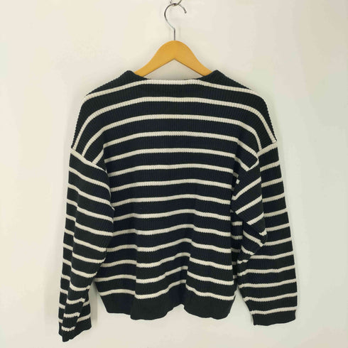 ユニクロシー UNIQLO:C ボーダーVネックショートセーター レディース JPN:XL