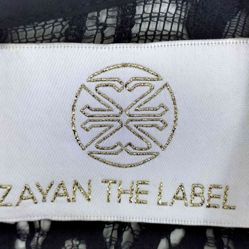 ZAYAN THE LABEL 刺繍 オーガンジー ノースリーブワンピース レディース