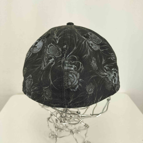 ヨウジヤマモト Yohji Yamamoto 59FIFTY キャップ スカル&ローズプリント メンズ 7 7/8