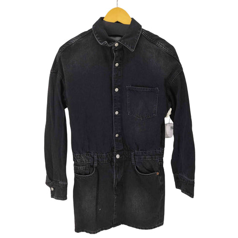 ザラ ZARA デニムミニワンピース レディース import:M