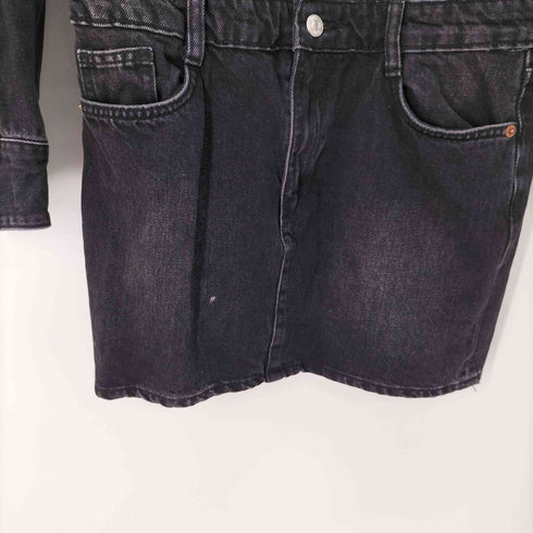 ザラ ZARA デニムミニワンピース レディース import:M