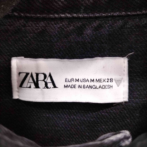 ザラ ZARA デニムミニワンピース レディース import:M