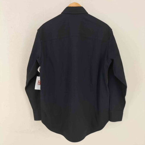 ジルサンダー JIL SANDER 20SS ARCHER FF EMB LIGHT COTTON CANVAS オーバーシャツ メンズ 37
