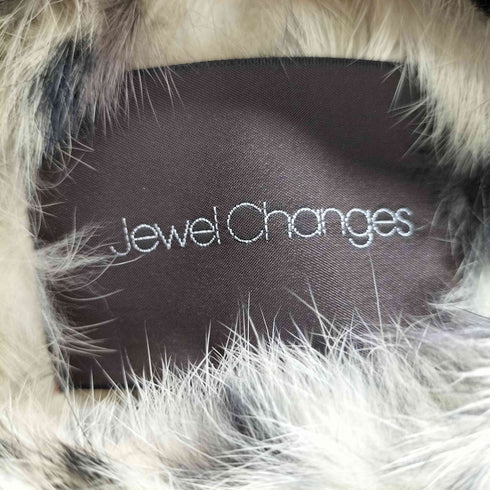JEWELCHANGES レオパード柄ラビットファーコート レディース JPN:36