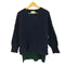 SALT+JAPAN 19AW ツートン Vネック スリットニット レディース 38