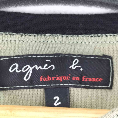 アニエスベー agnes b. ボーダーラインニットベスト レディース 2
