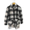 ザラ ZARA アクリル混フリンジチェックシャツジャケット レディース import:S