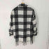 ザラ ZARA アクリル混フリンジチェックシャツジャケット レディース import:S