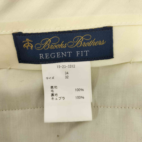 ブルックスブラザーズ BROOKS BROTHERS REGENT FIT ウール2タックスラックス メンズ 34