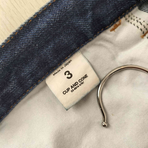 カップアンドコーン CUP AND CONE Mild Tapered 5 Pocket Jeans メンズ 3