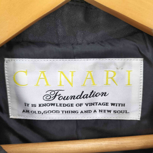 CANARI リサイクルレザーライダースジャケット レディース