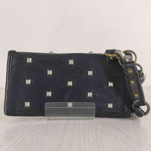キャリー CALEE チェーン付 スタッズ長財布 メンズ