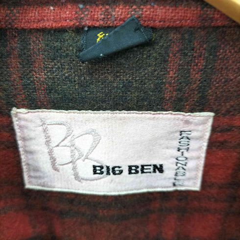 ビッグベン BIG BEN バッファローチェック ウールチェックオープンカラーシャツ メンズ JPN:M
