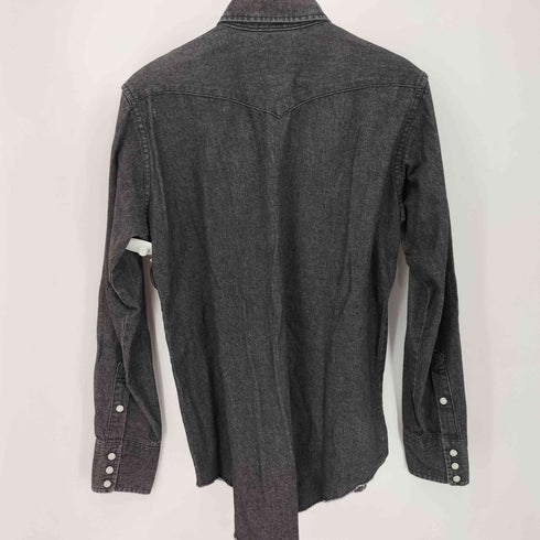 ラングラー Wrangler REGULAR FIT 80S 先染め ブラックデニムウエスタンシャツ 15 1/2 メンズ 15 1/2