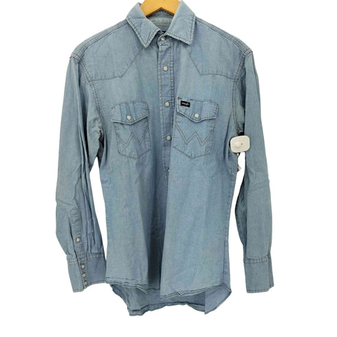 ラングラー Wrangler 90S デニムシャンブレー ウエスタンシャツ メンズ