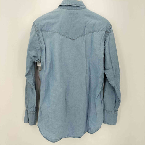 ラングラー Wrangler 90S デニムシャンブレー ウエスタンシャツ メンズ