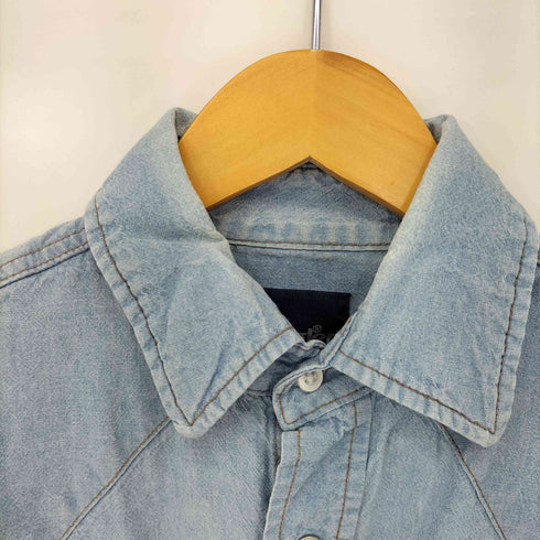ラングラー Wrangler 90S デニムシャンブレー ウエスタンシャツ メンズ