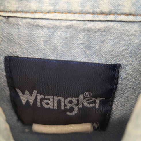 ラングラー Wrangler 90S デニムシャンブレー ウエスタンシャツ メンズ
