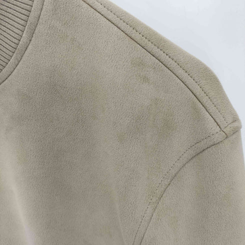 ザラ ZARA フェイクスエード ハイネックブルゾン メンズ import:M