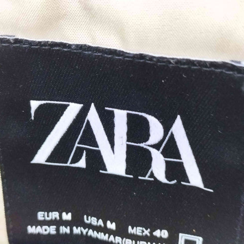 ザラ ZARA フェイクスエード ハイネックブルゾン メンズ import:M