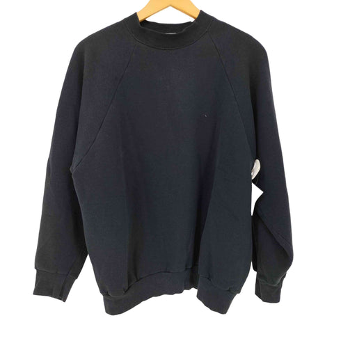 フルーツオブザルーム FRUIT OF THE LOOM 00S ラグランスウェット ブラック メンズ import:XL