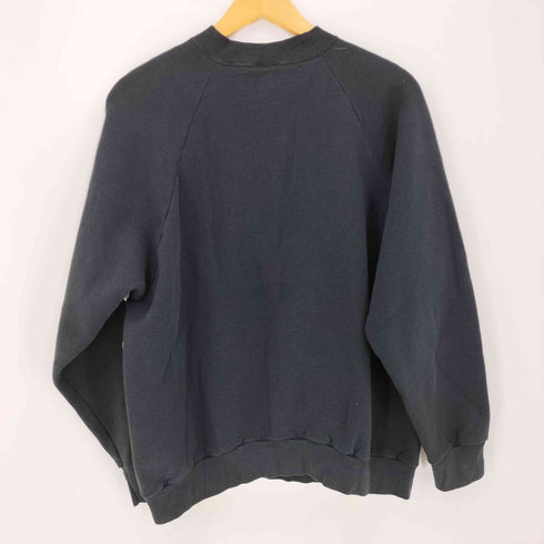 フルーツオブザルーム FRUIT OF THE LOOM 00S ラグランスウェット ブラック メンズ import:XL