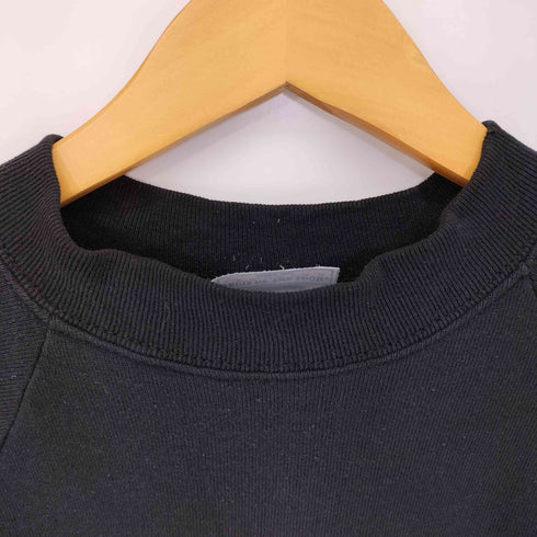フルーツオブザルーム FRUIT OF THE LOOM 00S ラグランスウェット ブラック メンズ import:XL