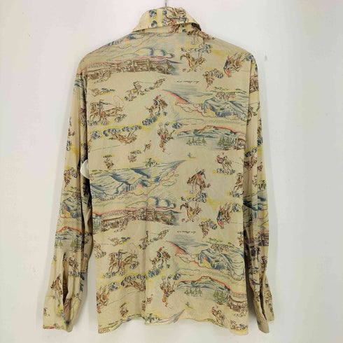 リーバイス Levis 70s イラスト 馬 カウボーイ 総柄シャツ メンズ