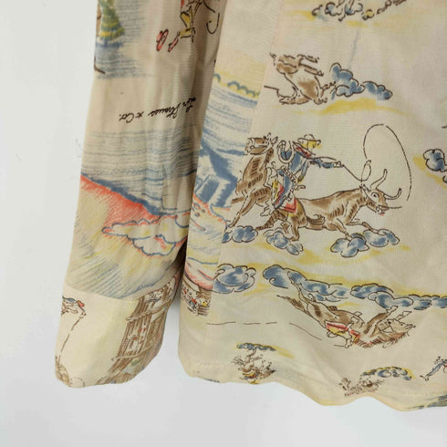 リーバイス Levis 70s イラスト 馬 カウボーイ 総柄シャツ メンズ
