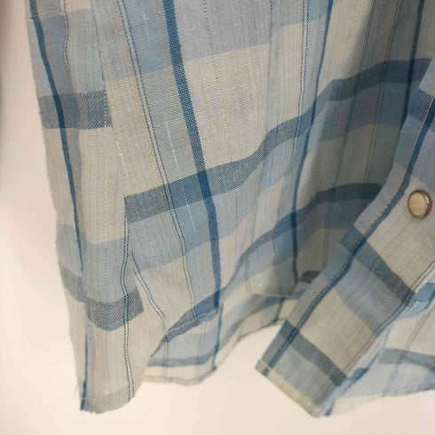 リーバイス Levis 70s REGULAR FIT ラメ チェック ウエスタンシャツ メンズ JPN:S