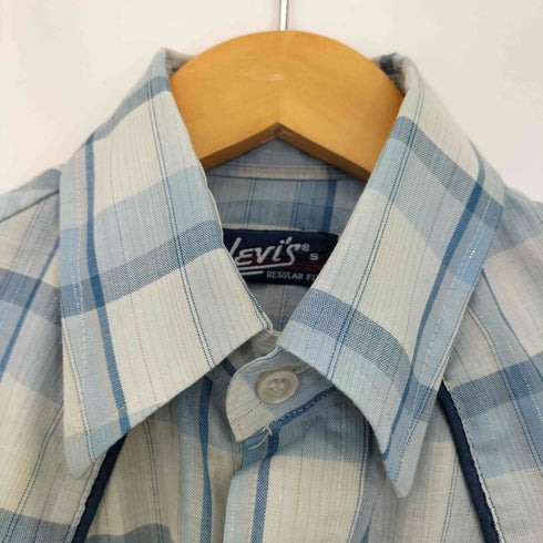 リーバイス Levis 70s REGULAR FIT ラメ チェック ウエスタンシャツ メンズ JPN:S