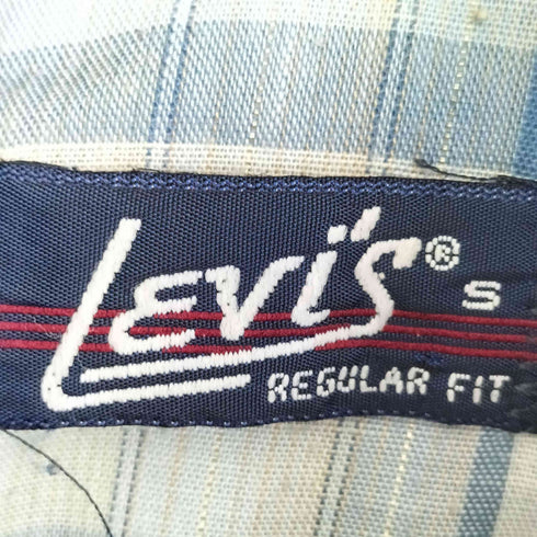 リーバイス Levis 70s REGULAR FIT ラメ チェック ウエスタンシャツ メンズ JPN:S