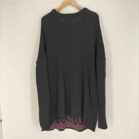 アジョバイアジョ AJOBYAJO Total Logo High-Twist Yarn Sweater レディース JPN:L