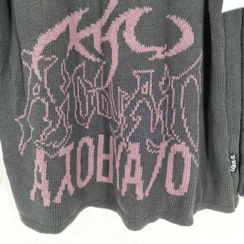 アジョバイアジョ AJOBYAJO Total Logo High-Twist Yarn Sweater レディース JPN:L