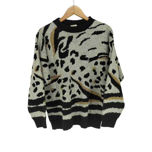 FORTUNE KNITS INC USA製 ラメ加工クルーネックニット レディース