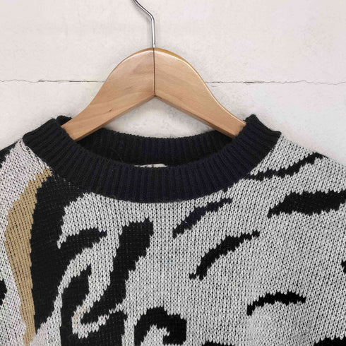 FORTUNE KNITS INC USA製 ラメ加工クルーネックニット レディース