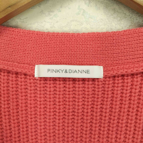 ピンキーアンドダイアン Pinky&Dianne 23AW 片畦ボウタイミドルゲージニットプルオーバー レディース JPN:38