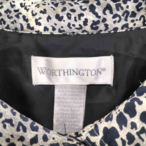 ワシントン worthington レオパード柄開襟シャツジャケット レディース JPN:L